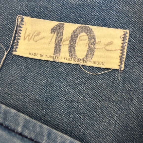 Free People Highlands Cowgirl Denim Mini Flare Skirt - Picture 5 of 12